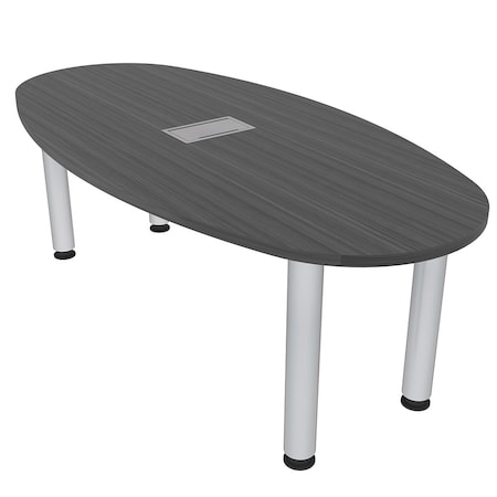 Skutchi Designs 33.5 in W, 59.5 in L, 29 in H, Engineered Wood Top, Grey H-BOVL-3460-PT-AN-EL